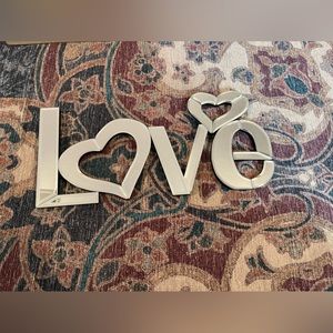 Valentines Glass “Love” Wall Decor